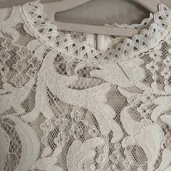 EUC | Mango | Lace and Crochet Crop Top | Size Large - Picture 4 of 5